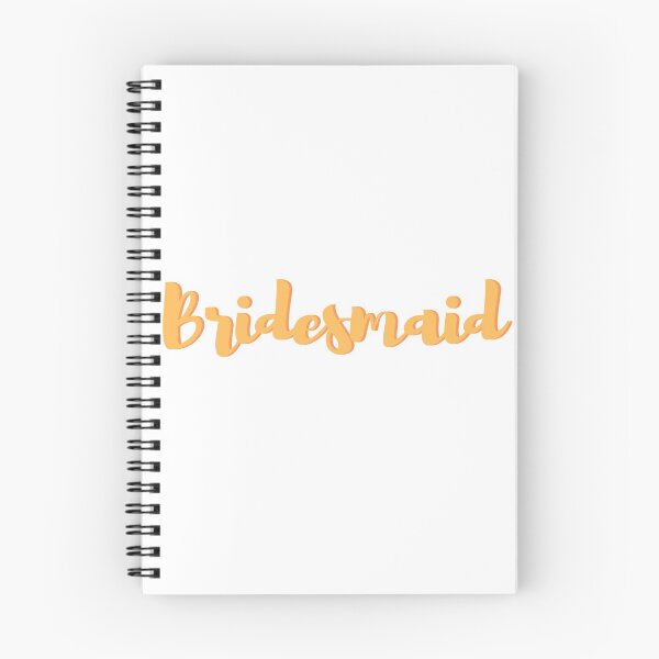 Item preview, Orange Script Bridesmaid Design designed and sold by Makattack99.