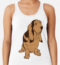 Henry the Houndstooth Hound Racerback Tank Top
