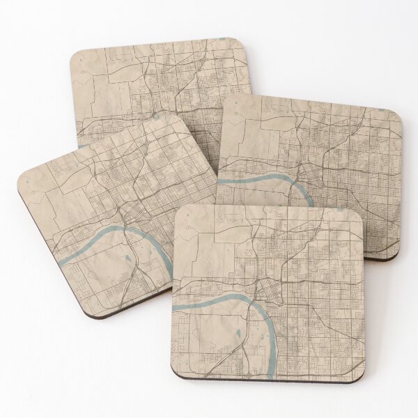 Item preview, Tulsa Sepia Map designed and sold by CPTVDesign.