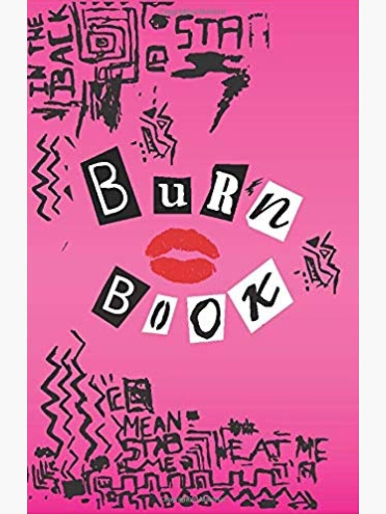 Printable Burn Books Template