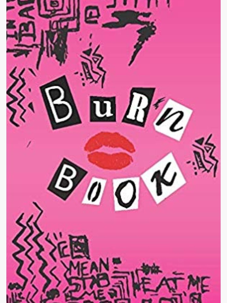 Printable Burn Book Customize and Print