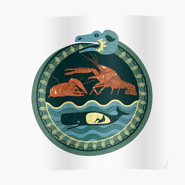 Jordan Peterson Inspired Art: Totem Ouroboros Poster