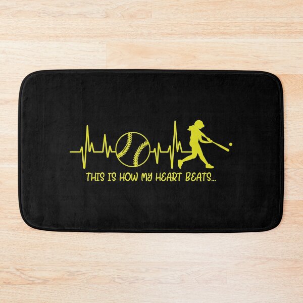 Item preview, This Is How My Heart Beats Funny Fastpitch Softball Hitter designed and sold by nikkidawn74.