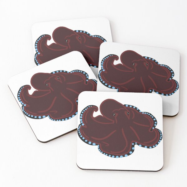 Item preview, Maroon Octopus designed and sold by willowsbunnies.