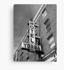Hotel, Yorba Metal Print