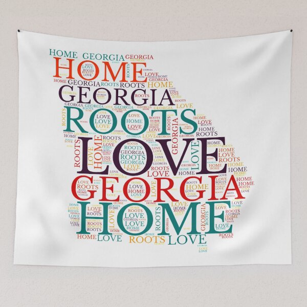 Item preview, Georgia Home, Love, Roots and Family Map designed and sold by marosharaf.