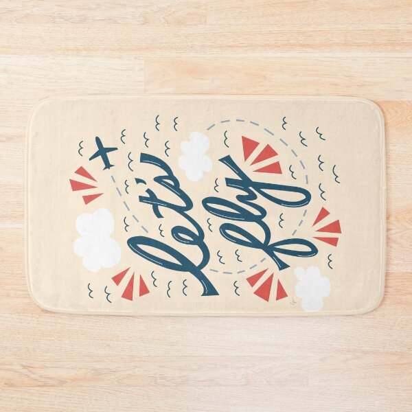 Item preview, Let's Fly Wanderlust Travel Hand Lettering designed and sold by Lyman Creative Co..