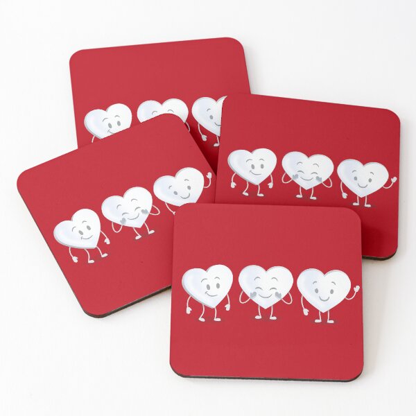 Item preview, White Cheerful Valentines Day Hearts designed and sold by 513KellySt.