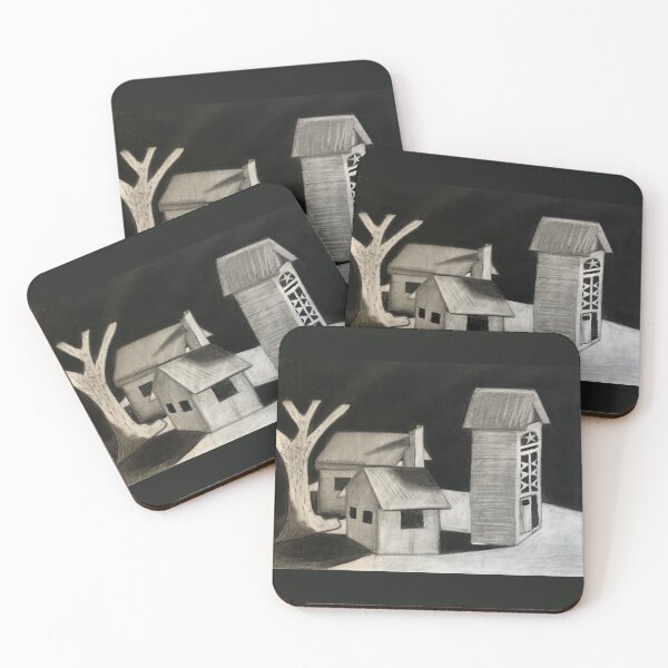 Item preview, Houses Charcoal Drawing designed and sold by prachaelh.