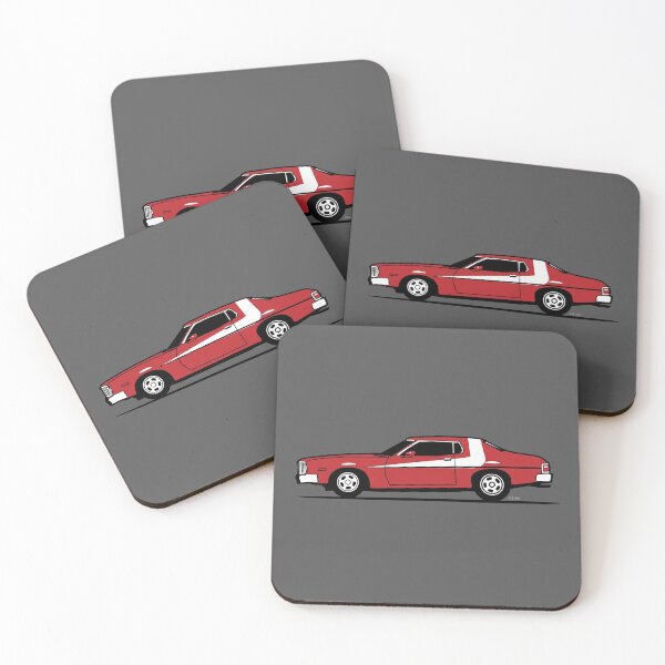 Item preview, Red Seventies Undercover Cop Car designed and sold by Monkey Crisis On Mars.