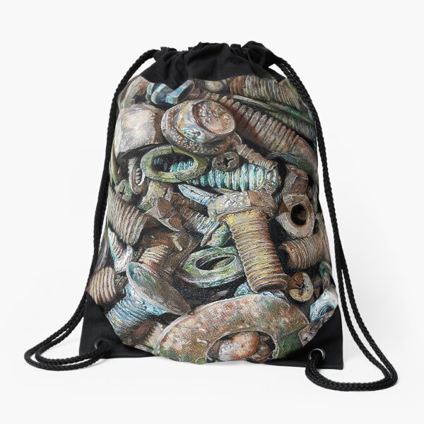 Nuts and bolts Drawstring Bag