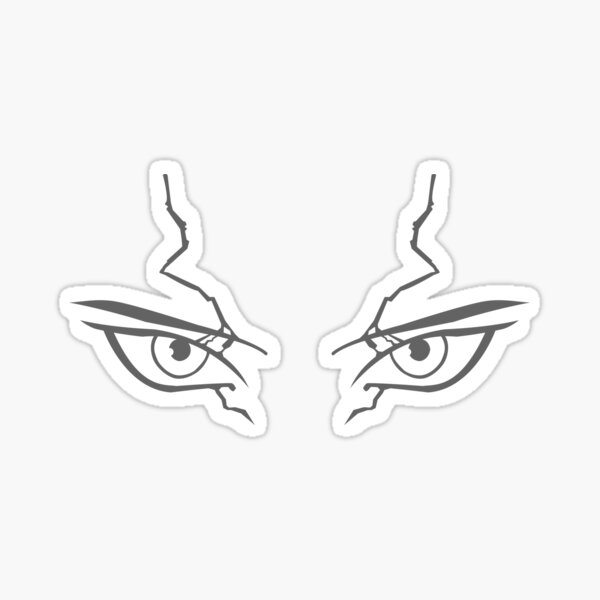 Dr Stone: les yeux de Senku minimalistes Sticker