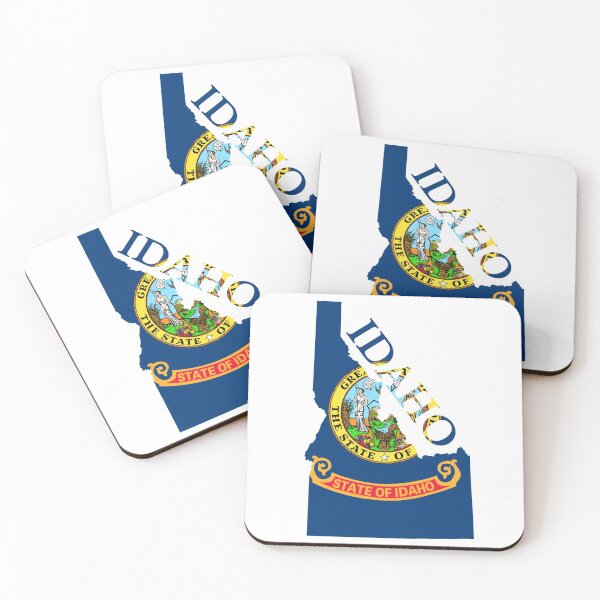 Item preview, Idaho map flag designed and sold by marosharaf.