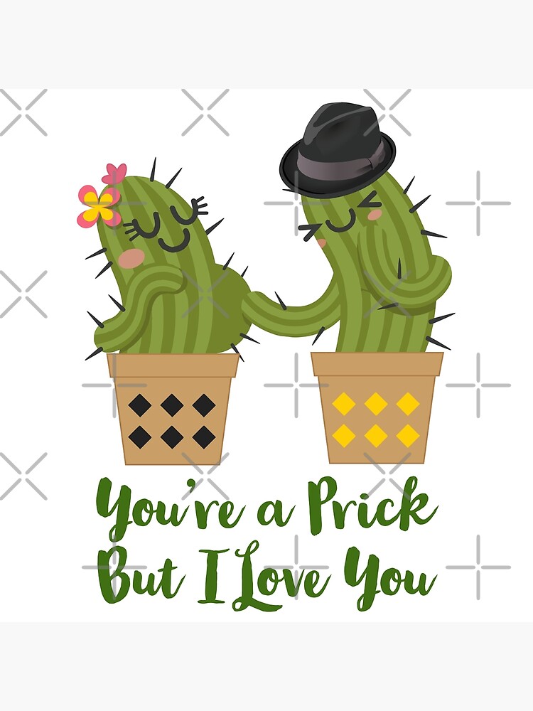 You're a Prick but i love you cactus funny valentine