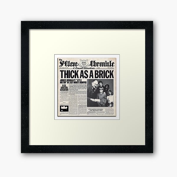 Item preview, Jethro Tull - Thick as a Brick Newspaper designed and sold by Blinded By The Light.