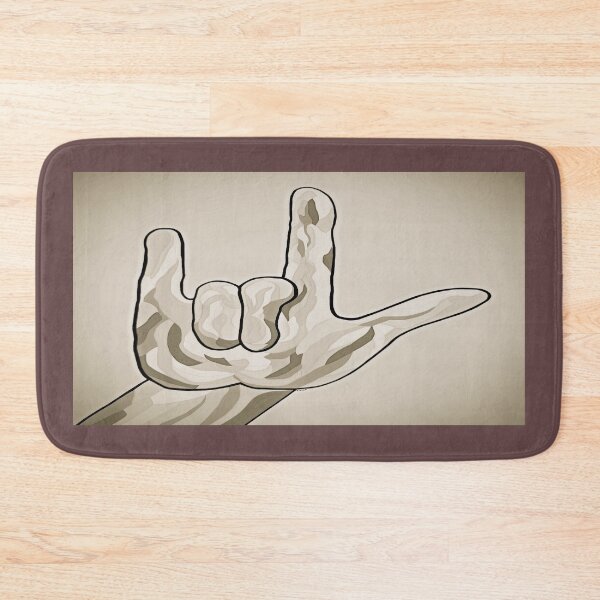 Item preview, ASL I Love You Sepia designed and sold by EloiseArt.