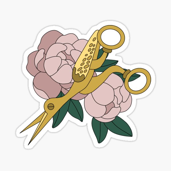"Adelaide's Scissors" Sticker for Sale by raquala Redbubble