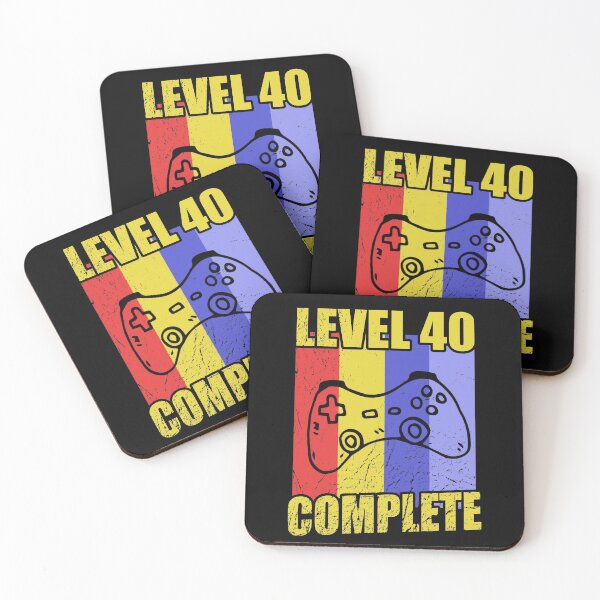 Item preview, Gamer 40th Birthday Level 40 Complete Gift designed and sold by shurikaner.