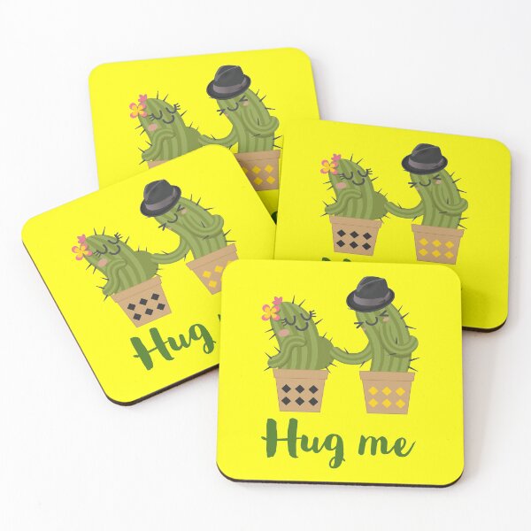 Item preview, hug me cactus funny valentine designed and sold by atevern.