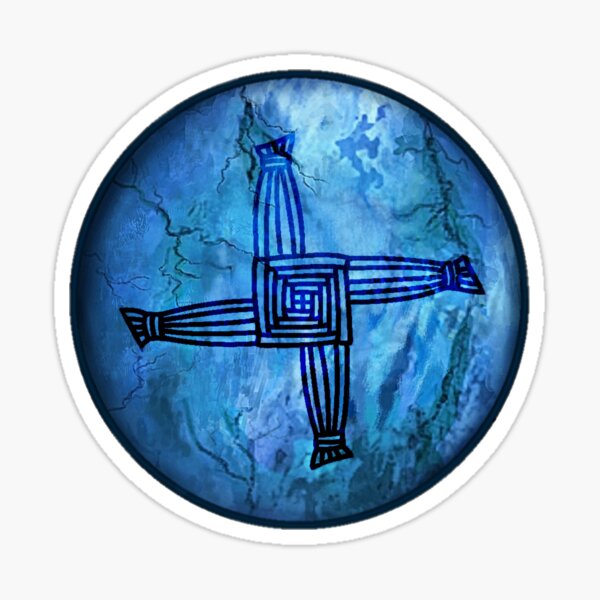 Ancient Brigids Cross Symbol Sticker