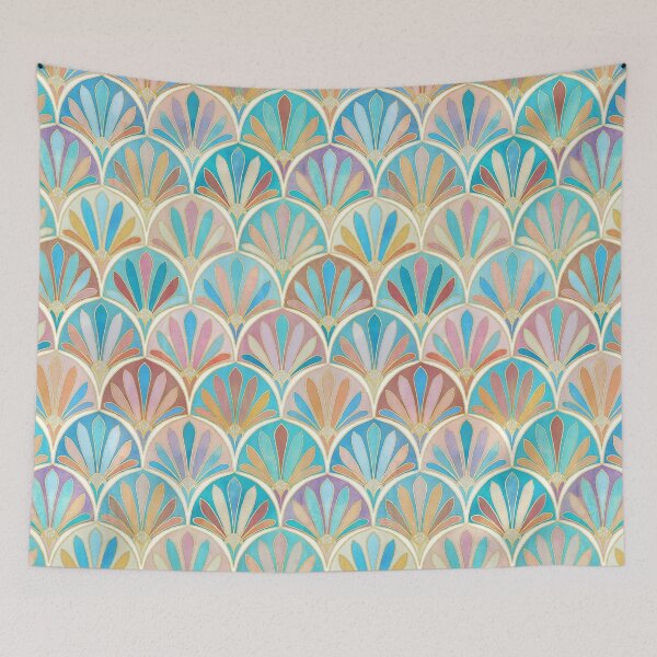Item preview, Vintage Twenties Art Deco Pastel Pattern designed and sold by micklyn.
