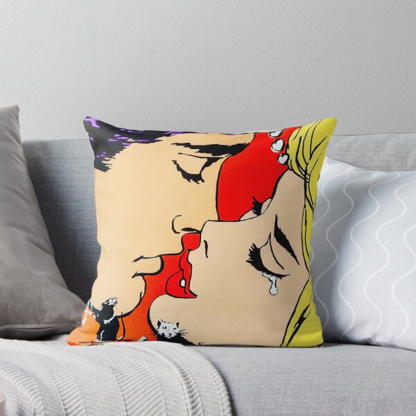 Aperçu de l'œuvre Banksy? Graffiti vs Pop Art Kiss créée et vendue par Mabbatt-art.