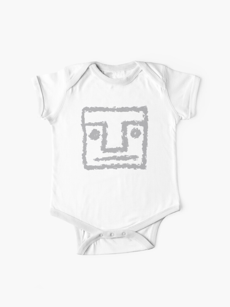 Minimalist Brush Stroke Face 005 Baby One Piece By Tenementartster Redbubble