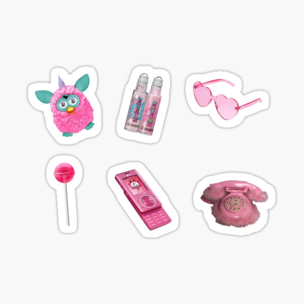 Pink y2k Set Sticker