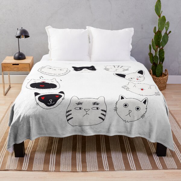 Item preview, cute cat doodles circle #3 designed and sold by All-Streets.