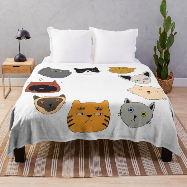 Item preview, cute cat doodles circle #4 designed and sold by All-Streets.