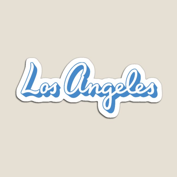 Los Angeles Lakers Rams Dodgers Kings Logos State of California Die-cut  MAGNET 