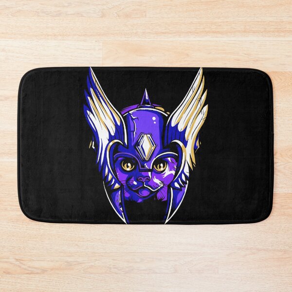 Item preview, Valhalla Cat Feline Kitten Veteran with Deep Purples and gold Armour  designed and sold by aventi24.