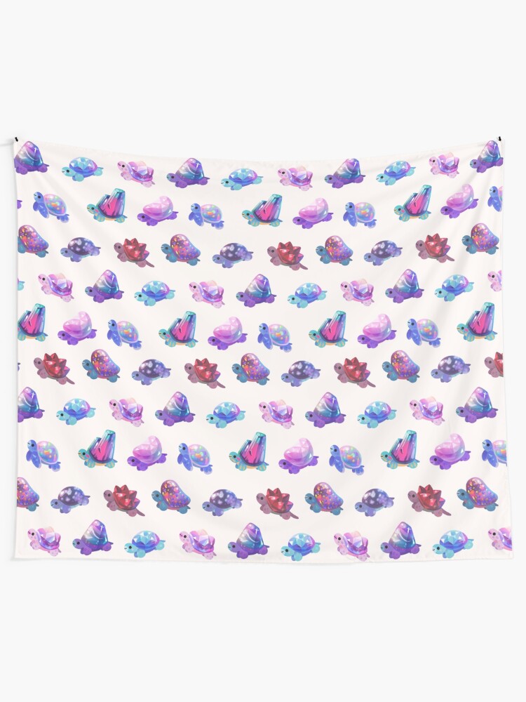 Alternate view of Jewel turtle - pastel Tapestry