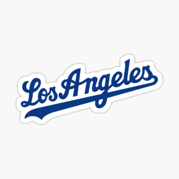 Script de baseball de Los Angeles Sticker