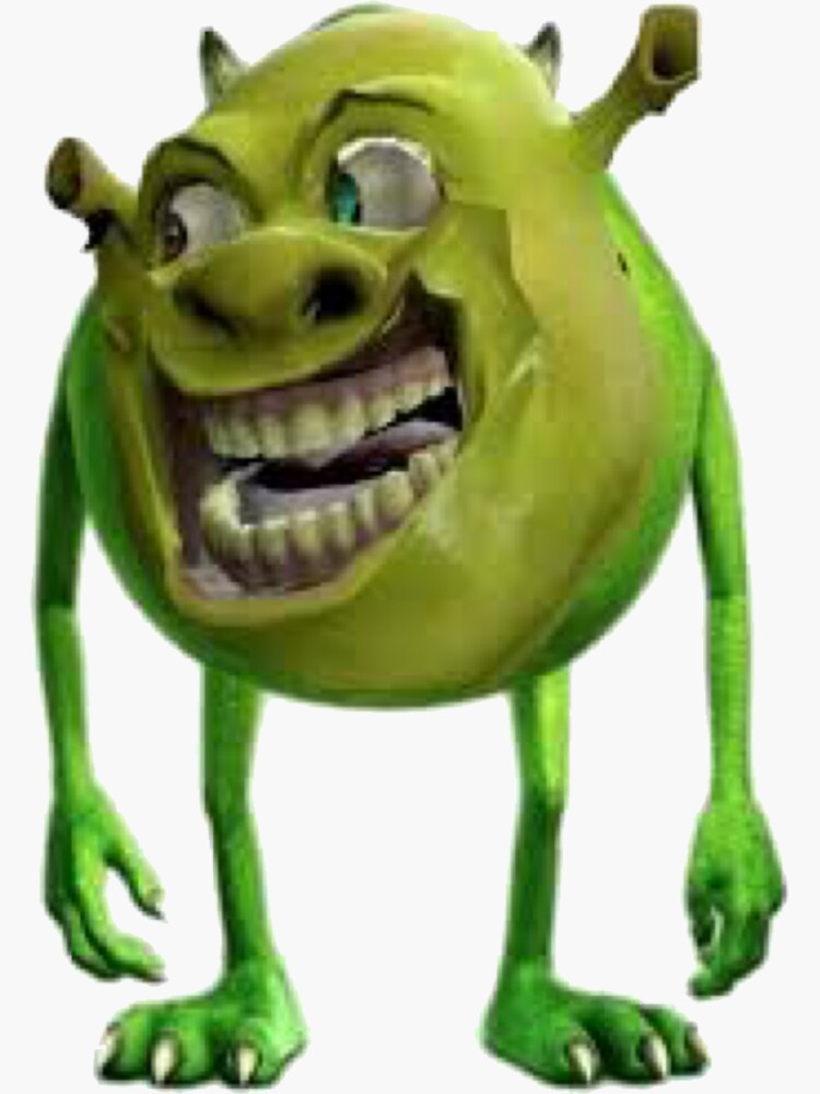 Shrek Wazowski Meme Stickers for Sale