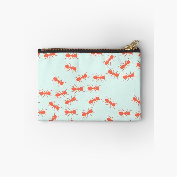 Item preview, Cute Ants Pattern in blue and red designed and sold by kapotka.