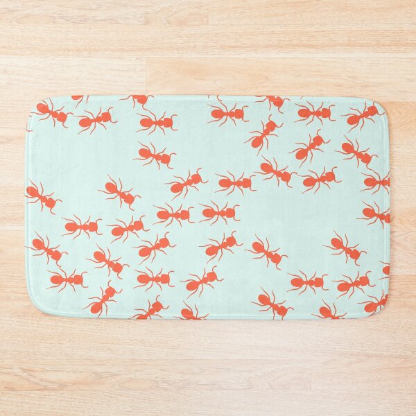 Item preview, Cute Ants Pattern in blue and red designed and sold by kapotka.
