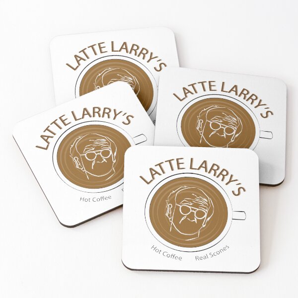 Item preview, Latte Larry's. Hot Coffee. Real Scones designed and sold by HeardUWereDead.