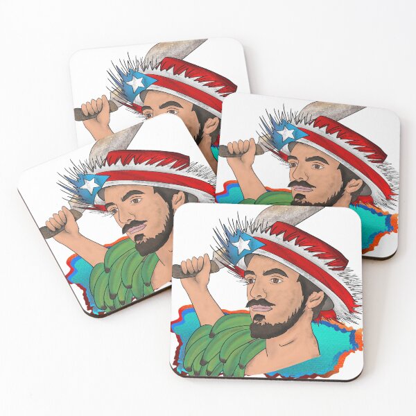 Item preview, Jíbaro soy with machete in hand designed and sold by Karina Negron.