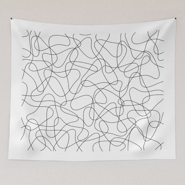 Item preview, Abstract geometric pattern - black and white. designed and sold by K.S ART.
