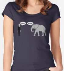 Silence vs. Elephant Women's Fitted Scoop T-Shirt
