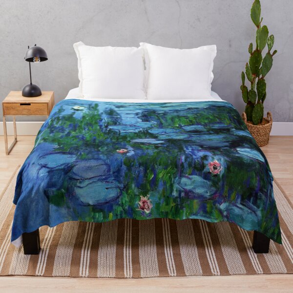 Item preview, Claude Monet Water Lilies / Nymphéas deep color designed and sold by PureVintageLove.