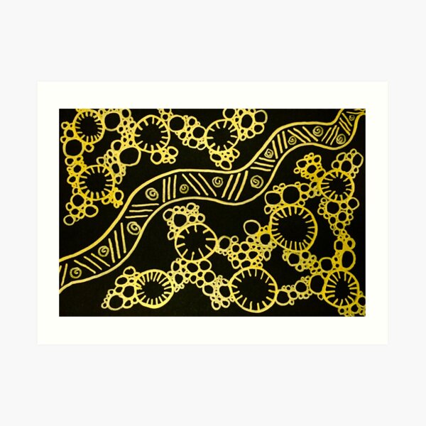 Golden Nature Art Print