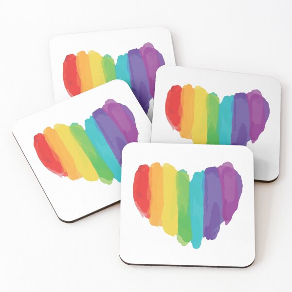 Item preview, LGBTQ Watercolor Love Heart designed and sold by suddenlysomeday.