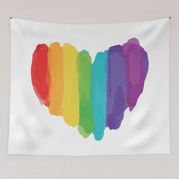 Item preview, LGBTQ Watercolor Love Heart designed and sold by suddenlysomeday.