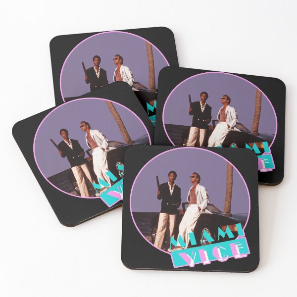 Miami Vice Retro Coasters (Set of 4)
