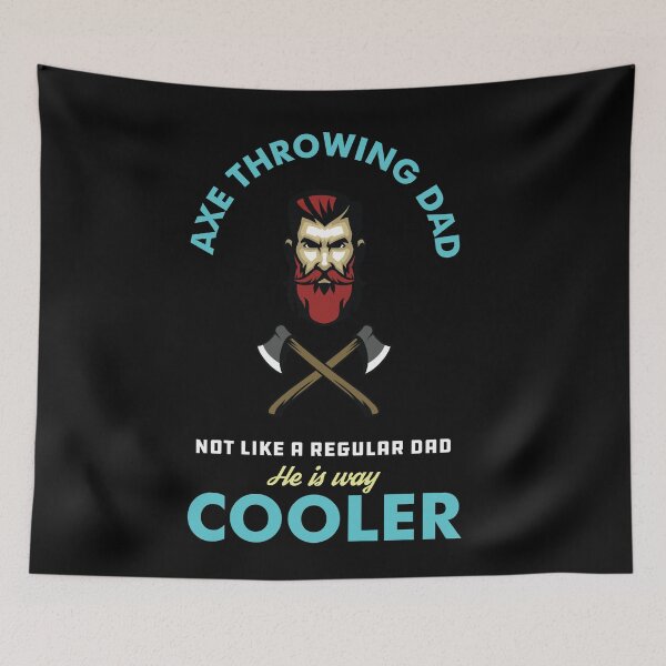 Item preview, Axe Throwing Dad Not Like A Regular Dad He Is Way Cooler Dark designed and sold by funnierthanthou.