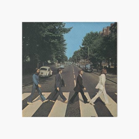 "Abbey Road" by The Beetles, cover Art Board Print