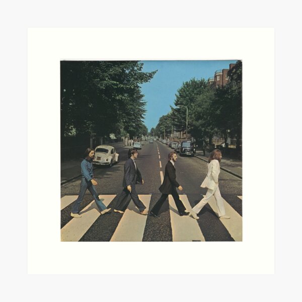 "Abbey Road" by The Beetles, cover  Art Print