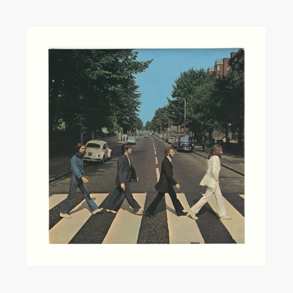 "Abbey Road" by The Beetles, cover Art Print